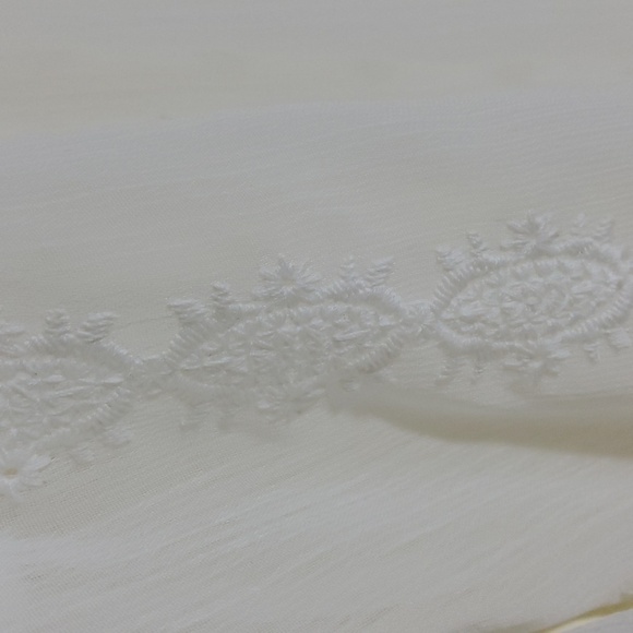 Democracy The Freedom Generation White Sheer Blouse Size M - Picture 5 of 10